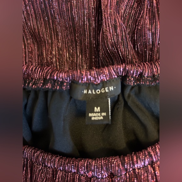 Cocktail Party Dress Sequin Red Dress Halogen Sz Medium NWOT - Picture 7 of 8